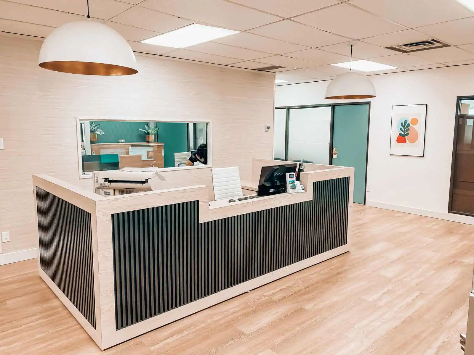 Professional reception desk at Forum Workspaces