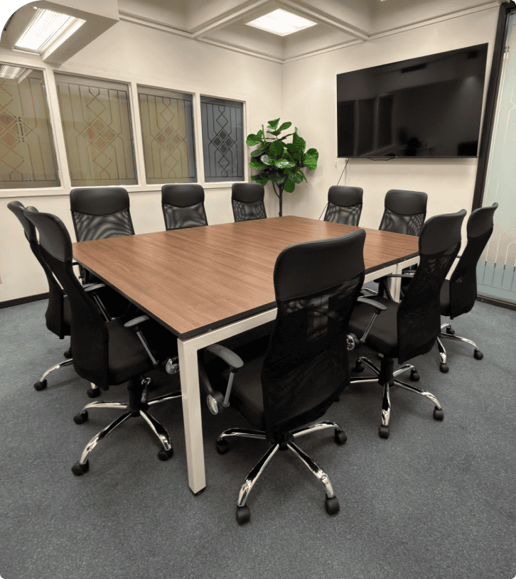 Park Royal Boardroom - AV equipment and whiteboard